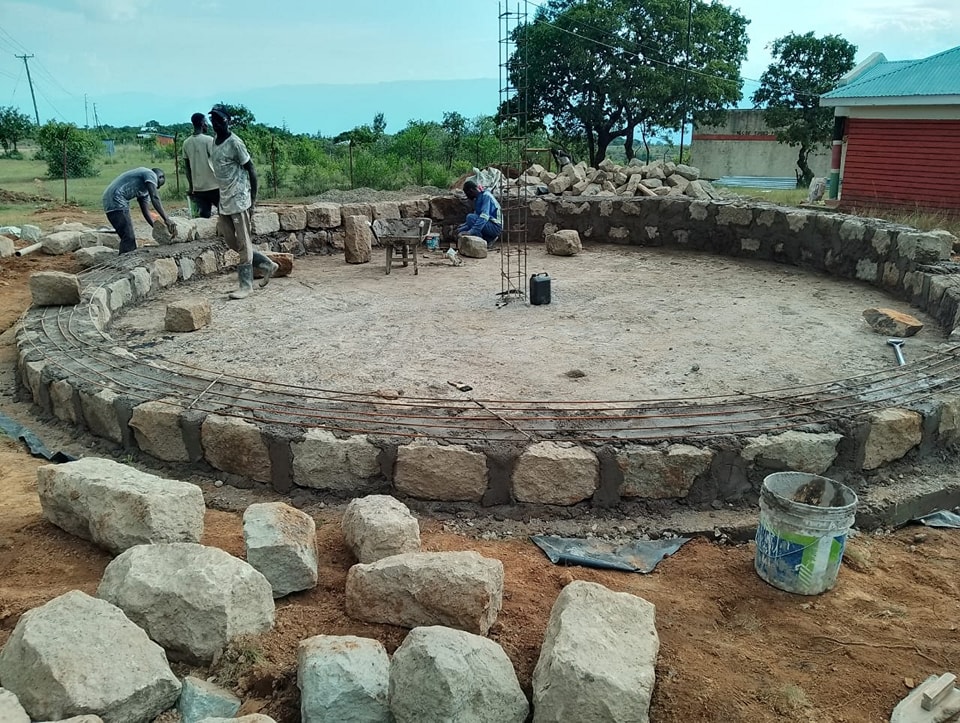 Water tank construction project